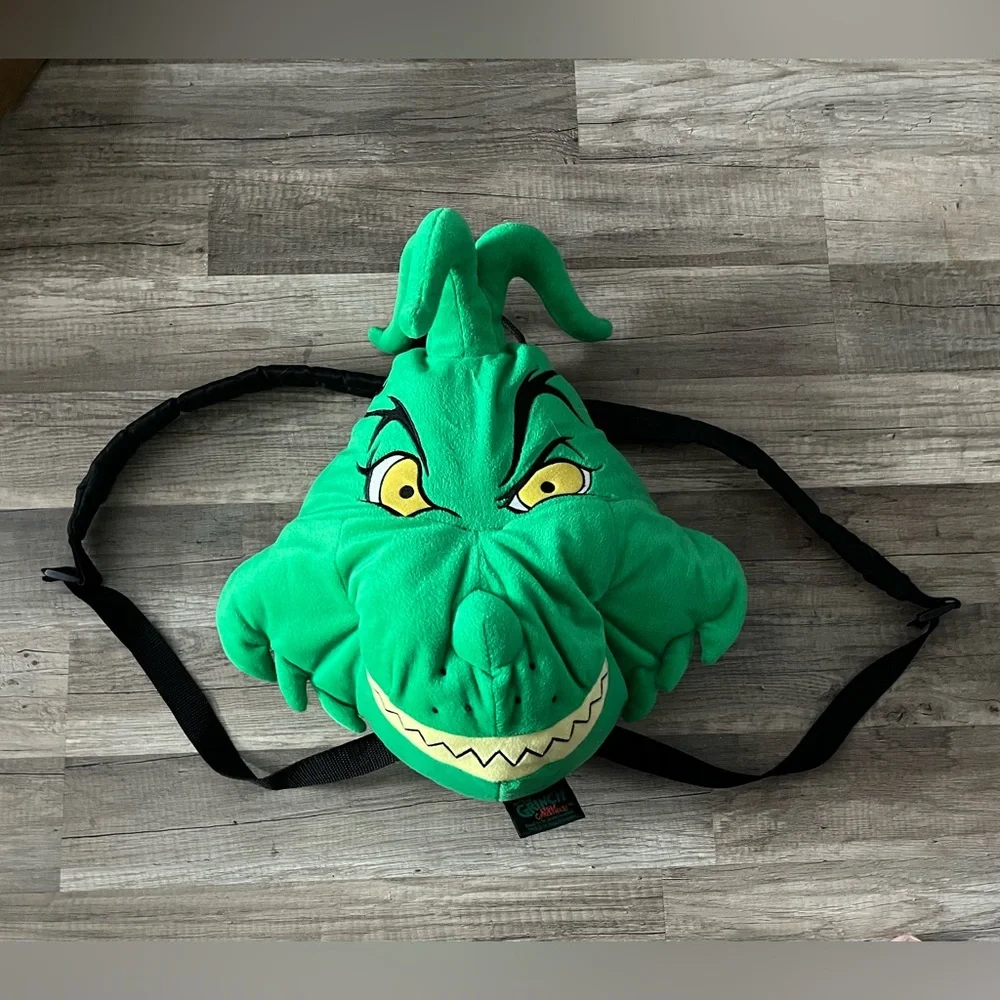 Dr. Seuss How the Grinch Stole Christmas Vintage Backpack GUC - Picture 1 of 3